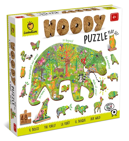 Puzzle de lemn - Padurea | Ludattica