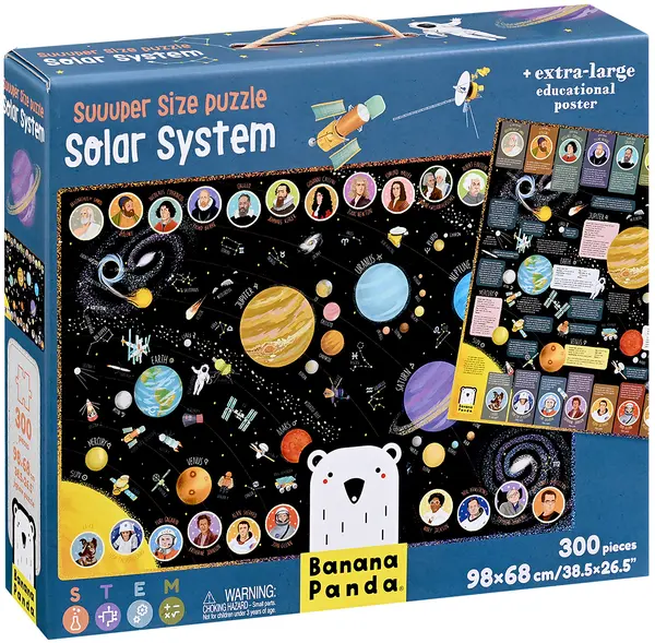 Puzzle de podea Banana Panda din 300 de piese - Sistemul solar