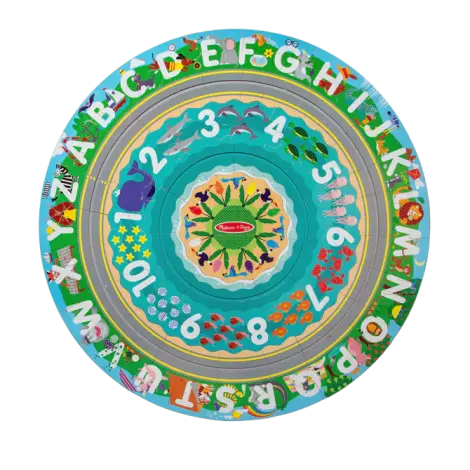 Puzzle de podea circular pentru invatarea numerelor si literelor (limba engleza) Tarmul marii