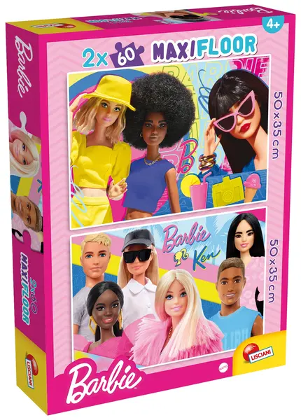 Puzzle de podea pentru copii Lisciani din 2 х 60 piese - Barbie