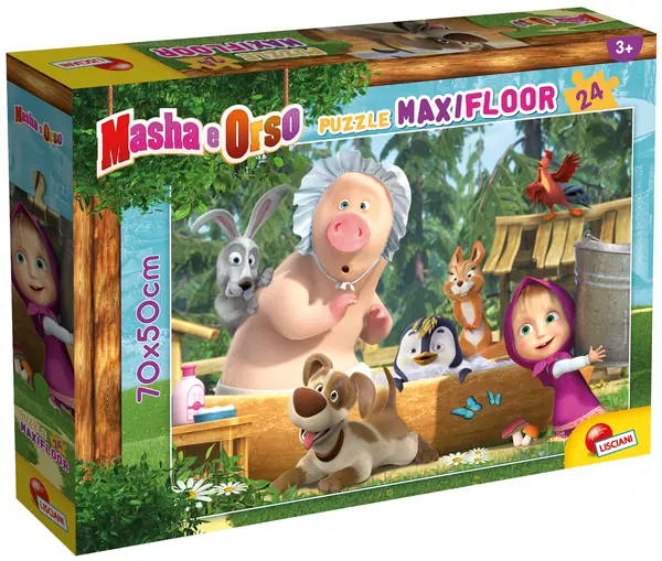 Puzzle de podea pentru copii Lisciani din 24 piese - O zi plăcută