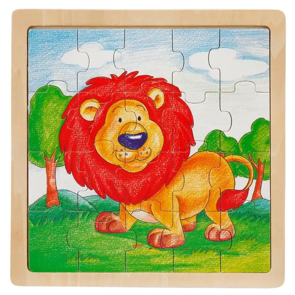 Puzzle din lemn, Animale, 20 piese
