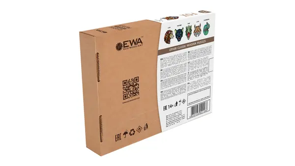 Puzzle din lemn - Fox, 141 piese | EWA