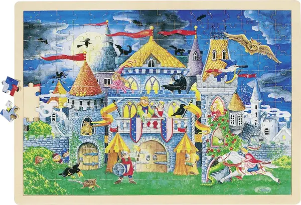 Puzzle din lemn Goki - Timpul pentru povesti