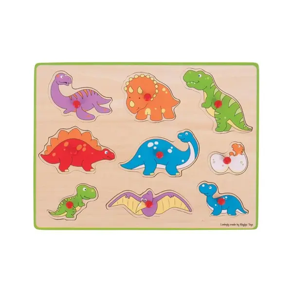 Puzzle din lemn incastru - Dinozauri