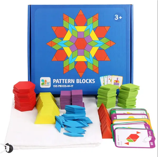 Puzzle din lemn Kruzzel - Forme geometrice