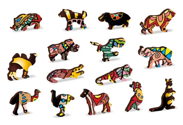 Puzzle din lemn - Magic Elephant, 245 piese | Wooden City