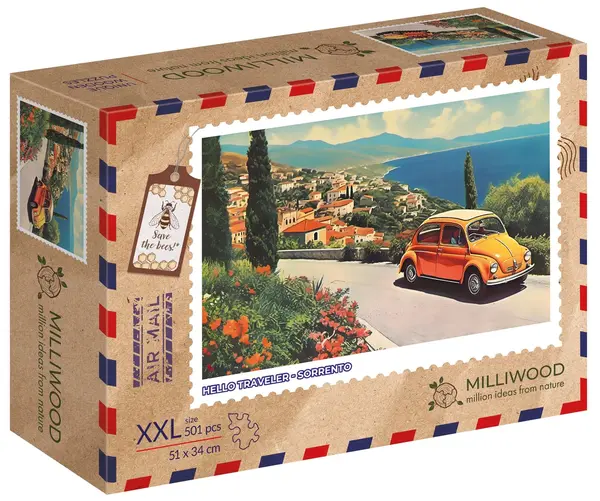 Puzzle din lemn pentru copii Milliwood din 501 piese - Sorento(marime XXL)