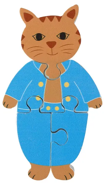 Puzzle din lemn pentru copii Orange Tree Toys din 4 piese - Pisoiul Tom