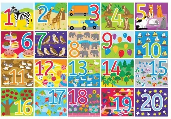 Puzzle din lemn pentru podea Bigjigs - 20 piese