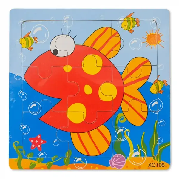 Puzzle din Lemn Pestisor Montessori