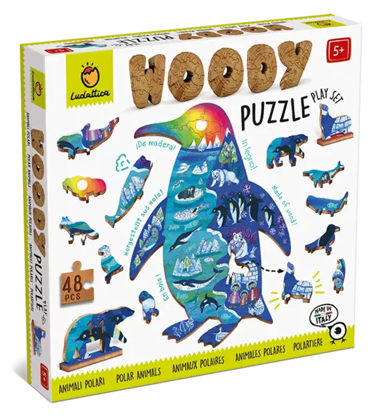 Puzzle din lemn- Polul Nord
