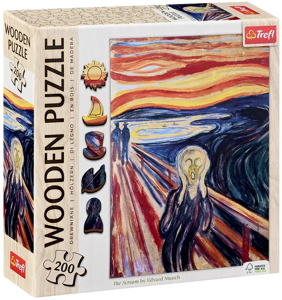 Puzzle din lemn Trefl din 200 piese - Strigătul