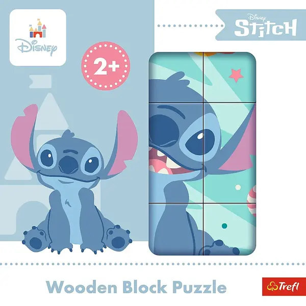 Puzzle din lemn Trefl - Lilo și Stitch, 9 piese