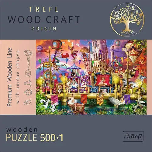 Puzzle din lemn Trefl Wood Craft, Lumea magica, 500+1 piese