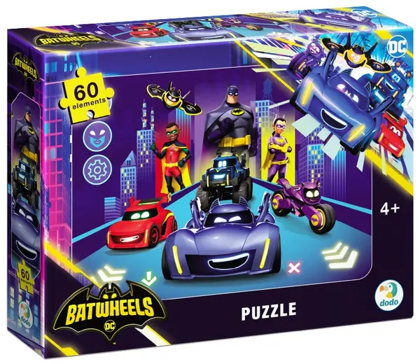 Puzzle DoDo de 60 piese - Batwheels, tip 2