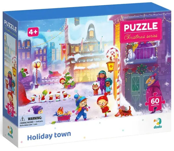 Puzzle DoDo din 60 piese - Oraș festiv