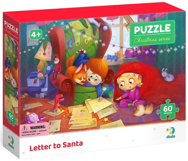 Puzzle DoDo din 60 piese - Scrisoare către Moș Crăciun