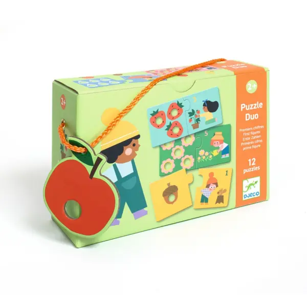 Puzzle duo tactil Primele numere, Djeco
