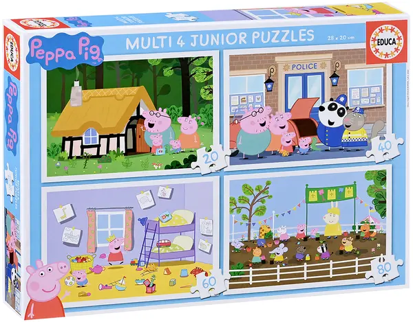 Puzzle Educa 4 in 1 - Peppa Pig