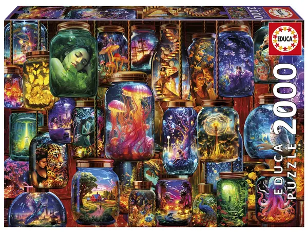 Puzzle Educa de 2000 piese - Vise în borcane