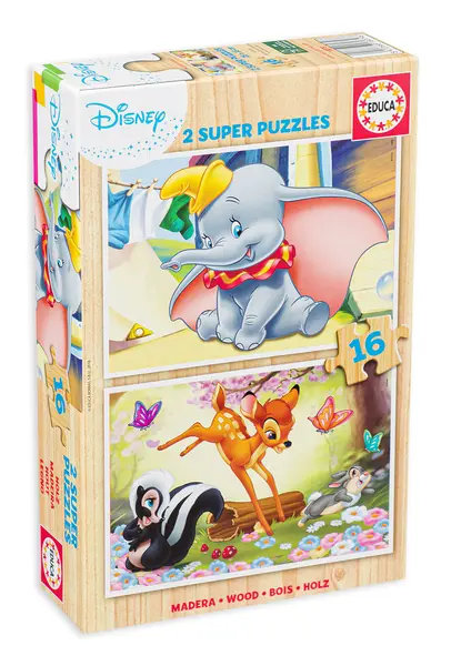 Puzzle Educa din 2 х 16 de piese - Disney Animals