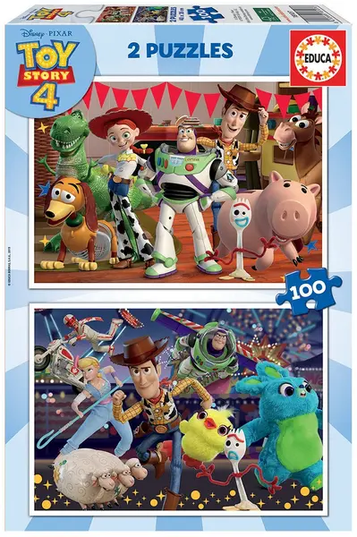 Puzzle Educa din 2 x 100 de piese - Toy Story 4