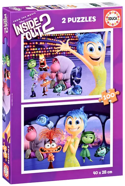 Puzzle Educa din 2 x 100 piese - Din interior spre exterior 2