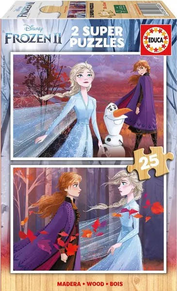 Puzzle Educa din 2 x 25 de piese - Frozen 2