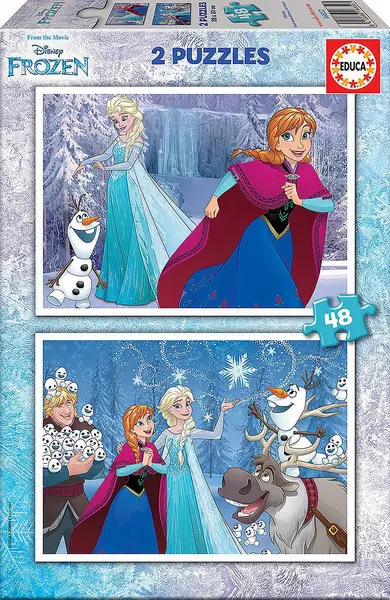 Puzzle Educa din 2 x 48 de piese - Frozen