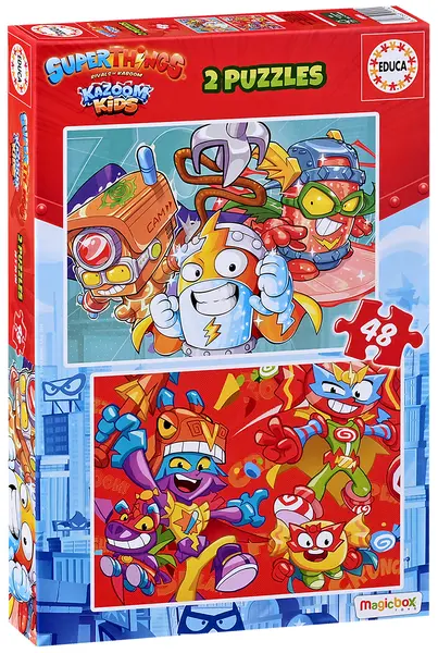 Puzzle Educa din 2 x 48 de piese - Lucruri grozave