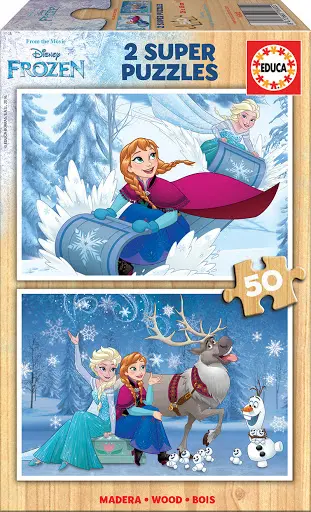 Puzzle Educa din 2 x 50 de piese - Frozen 2