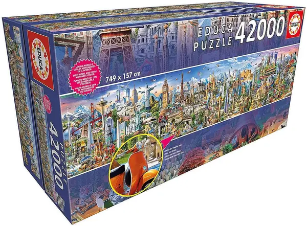 Puzzle Educa din 42 000 de piese - Around The World