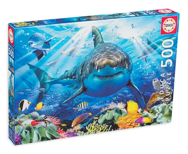 Puzzle Educa din 500 de piese - Great White Shark
