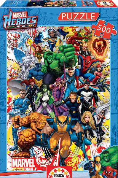 Puzzle Educa din 500 de piese - Marvel Heroes