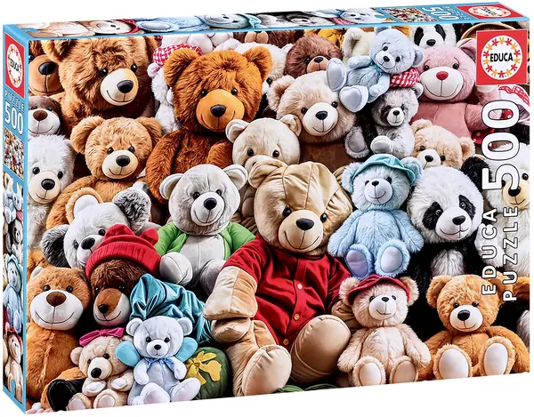 Puzzle Educa din 500 piese - Ursuleți de pluș