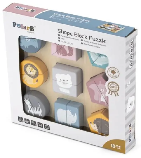 Puzzle educațional Viga - Polar B, Animale