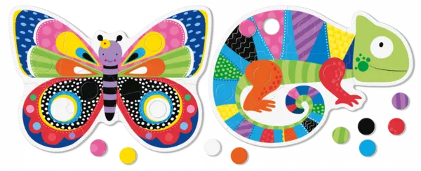 Puzzle educativ - Play Dudu: Red, Yellow and Blue-The Colors Game | Ludattica
