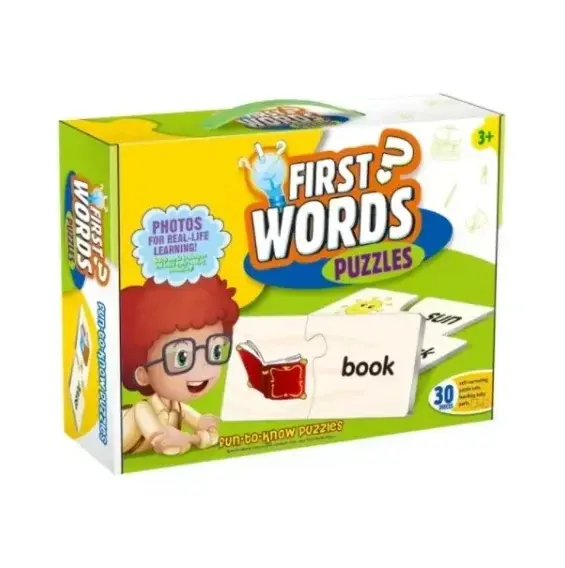 Puzzle educativ Potriveste obiectul cu cuvantul