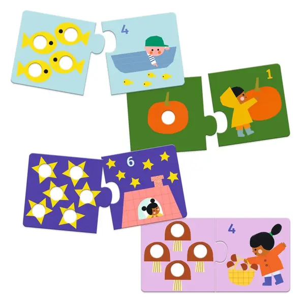 Puzzle educativ - Primele Numere | Djeco