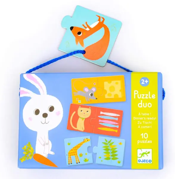 Puzzle educativ - Puzzle duo: Dinner's ready! | Djeco