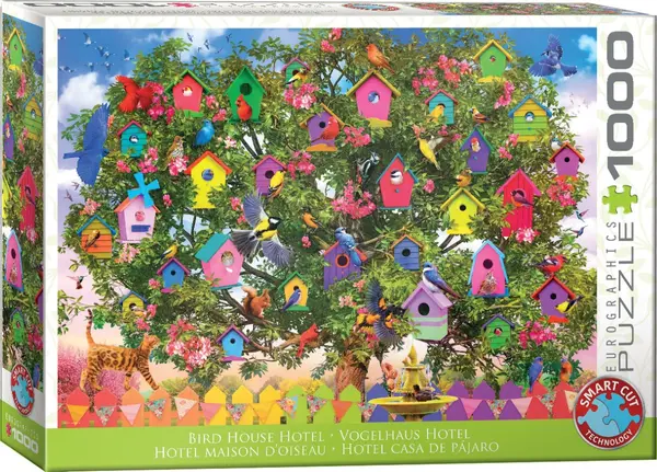 Puzzle Eurographics de 1000 de bucăți - Hotelul păsărilor