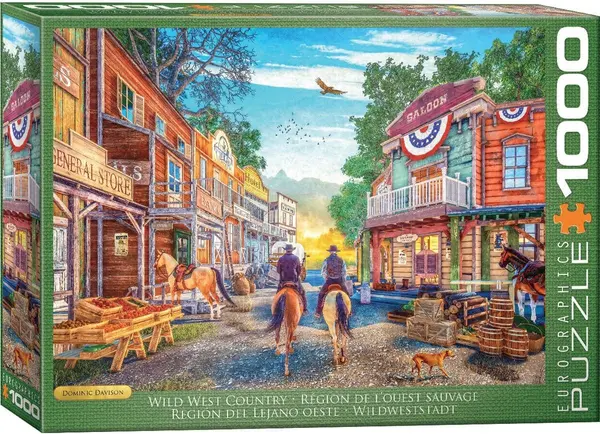 Puzzle Eurographics de 1000 de bucăți - Țara Vestului Sălbatic