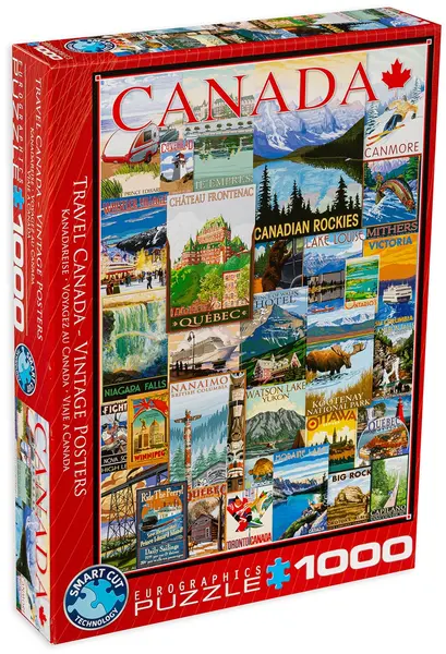 Puzzle Eurographics de 1000 piese - Canadian Pacific - Railroad Adventures
