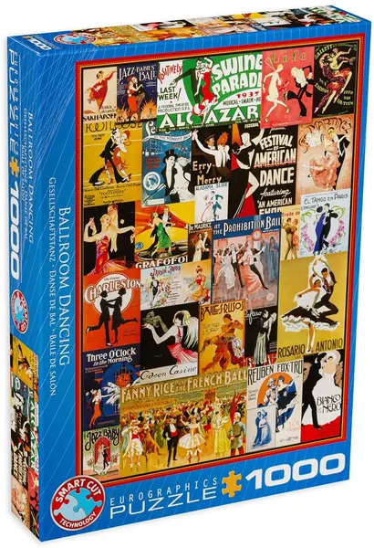 Puzzle Eurographics de 1000 piese - Vintage Dance Posters