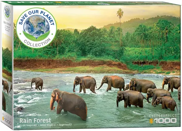 Puzzle Eurographics din 1000 de piese - Padurea tropicala