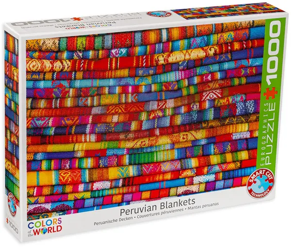 Puzzle Eurographics din 1000 de piese - Peruvian Blankets