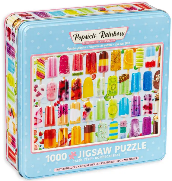 Puzzle Eurographics din 1000 de piese - Popsicle Rainbow