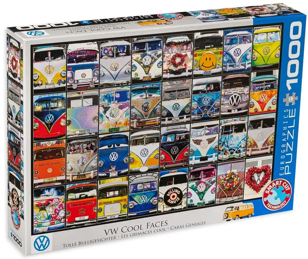 Puzzle Eurographics din 1000 de piese - VW Cool Faces