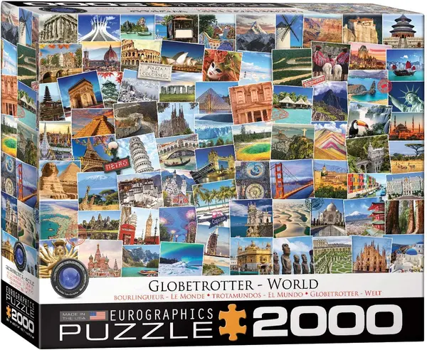 Puzzle Eurographics din 2000 de piese - Obiective turistice